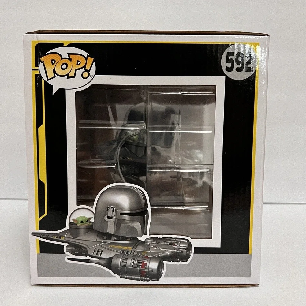 Funko Pop! Star Wars The Mandalorian in N1 Starfighter with Grogu #592 Exclusive